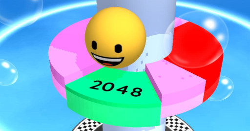 picture of Emoji Helix Jump 2048 game