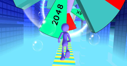 picture of Helix Run 2048 game